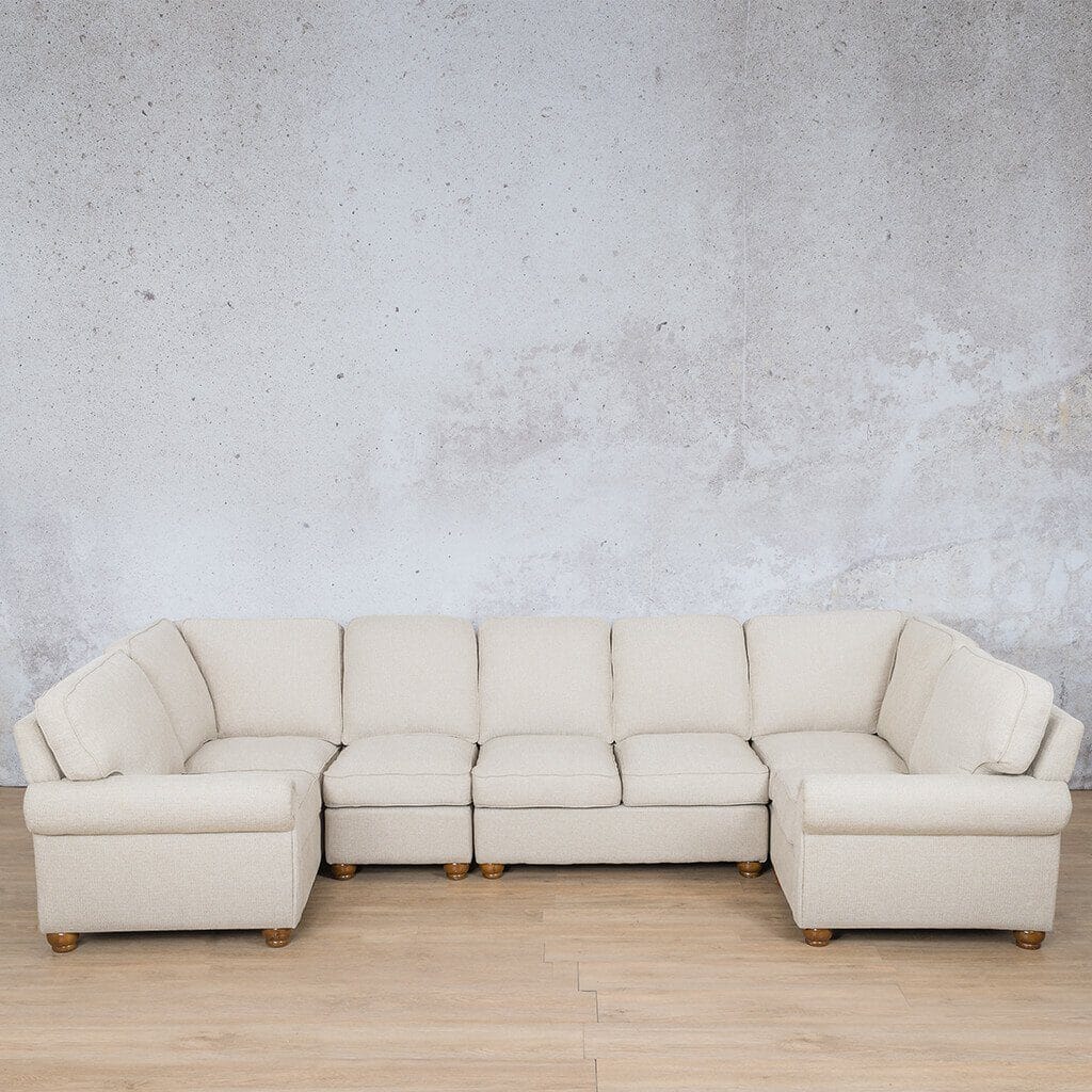 Salisbury Fabric Modular U-Sofa Sectional Sofa Fabric Sectional Leather Gallery Oyster