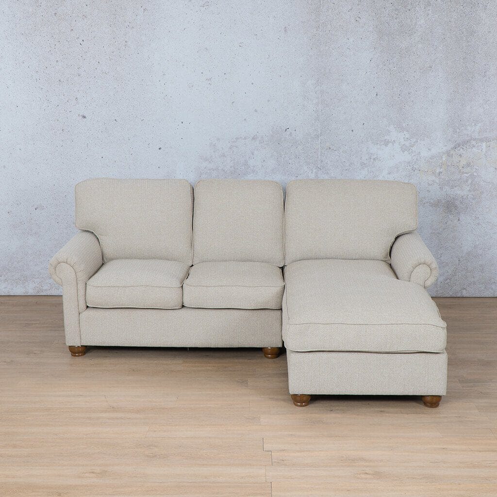 Salisbury Fabric Sofa Chaise Sectional - RHF Fabric Corner Suite Leather Gallery 
