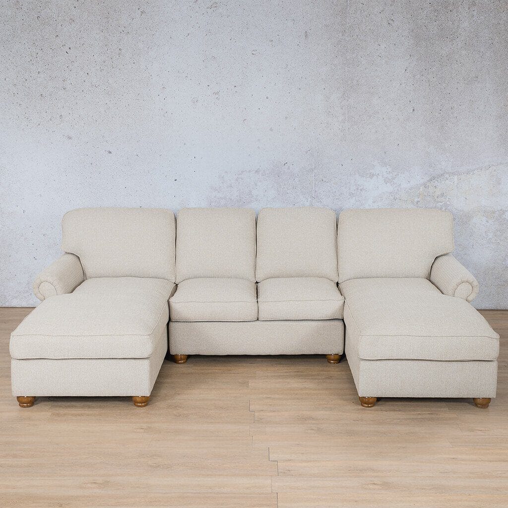 Salisbury Fabric Sofa U-Chaise Sectional Fabric Corner Suite Leather Gallery 