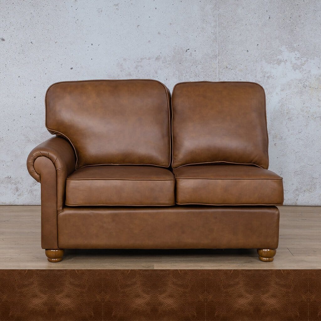 Salisbury Leather 2 Seater LHF Leather Sofa Leather Gallery 