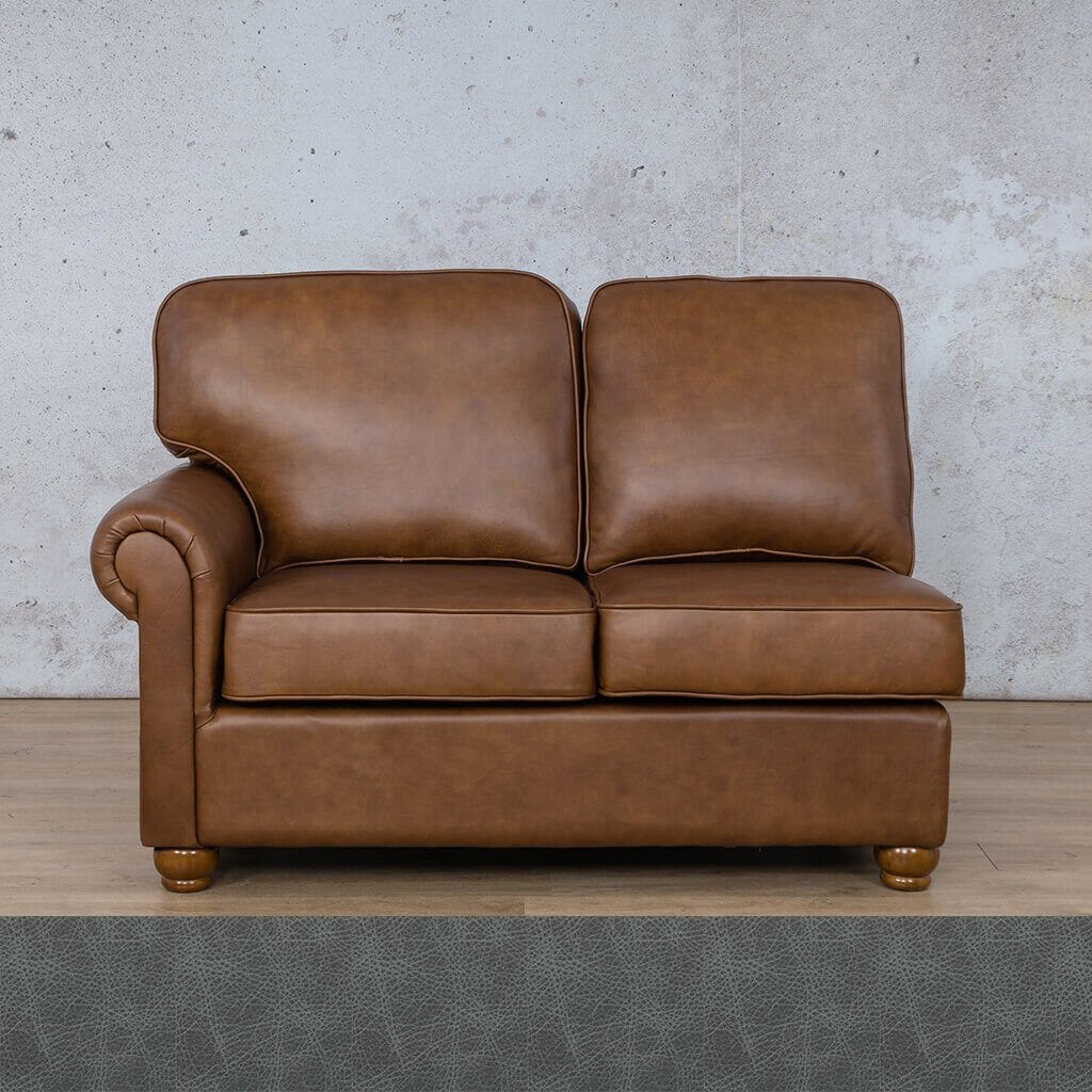 Salisbury Leather 2 Seater LHF Leather Sofa Leather Gallery 