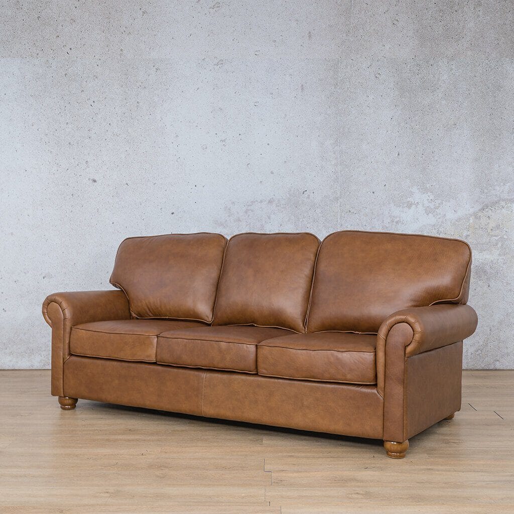 Salisbury Leather 3 Seater Sofa Leather Sofa Leather Gallery-czar-pecan
