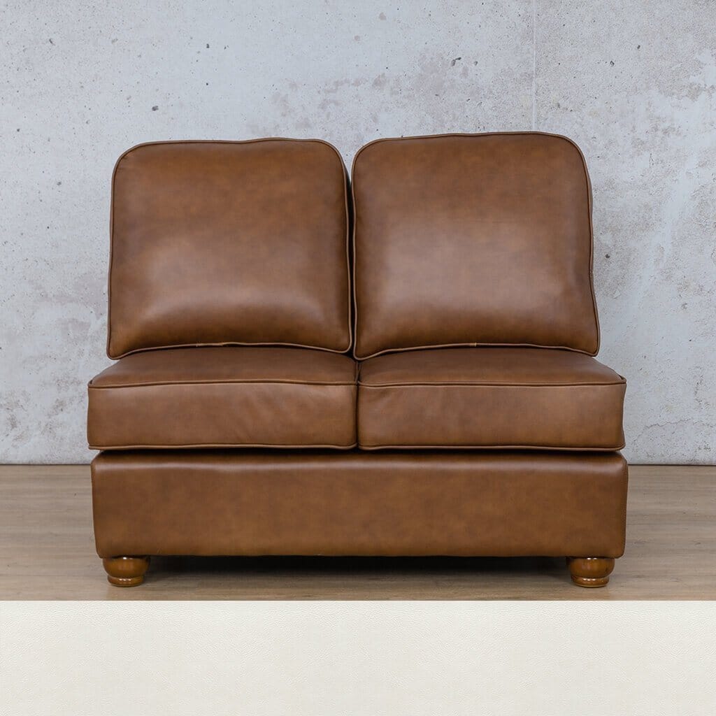 Salisbury Leather Armless 2 Seater Leather Sofa Leather Gallery 