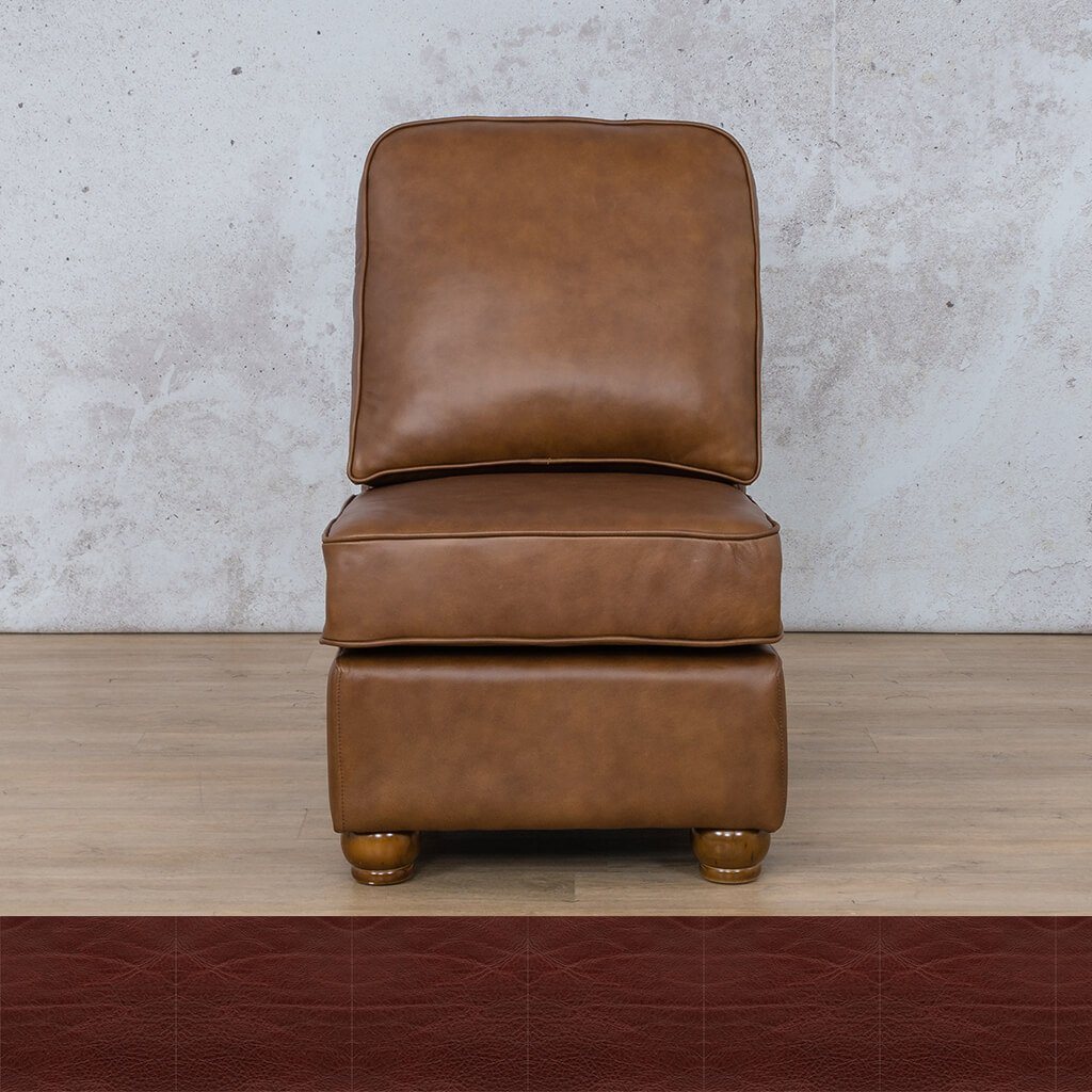 Salisbury Leather Armless Chair Leather Sofa Leather Gallery Czar Ruby 