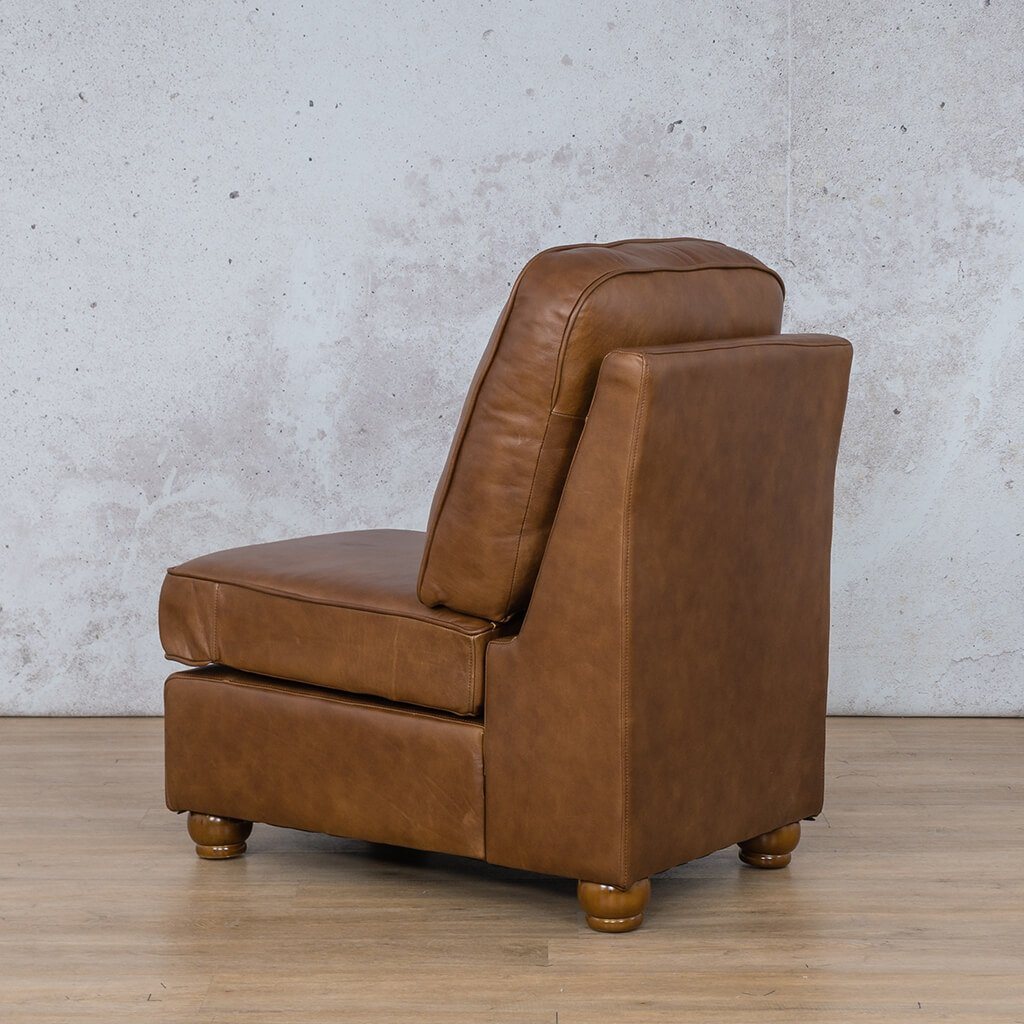 Salisbury Leather Armless Chair Leather Sofa Leather Gallery Czar Pecan