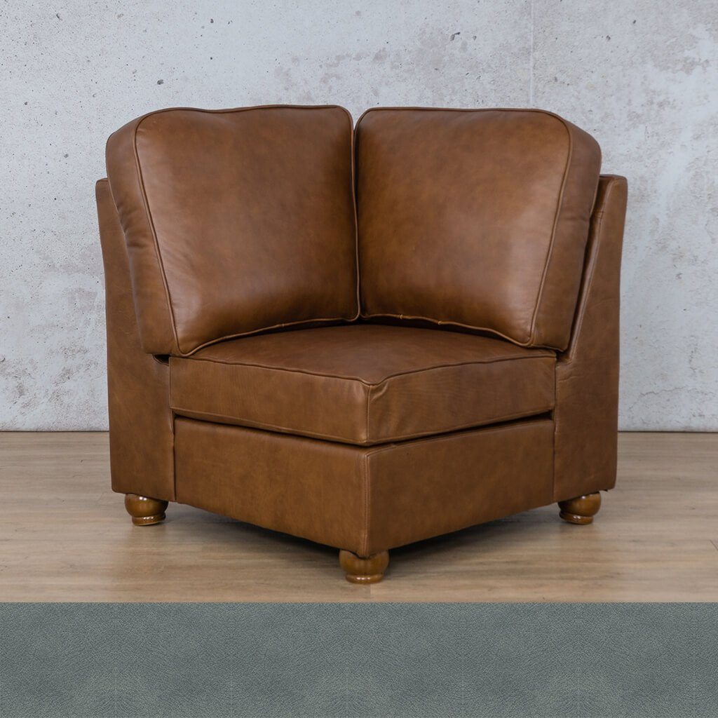 Salisbury Leather Corner Leather Gallery Flux Blue WAREHOUSE COLLECTION - PINETOWN OR NORTHRIDING Full Foam