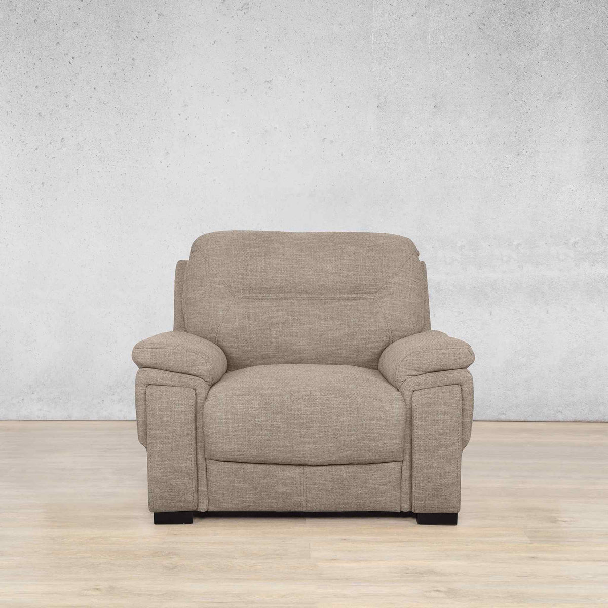 San Lorenze 1 Seater Fabric Sofa - Kenya Sand | Fabric Couches