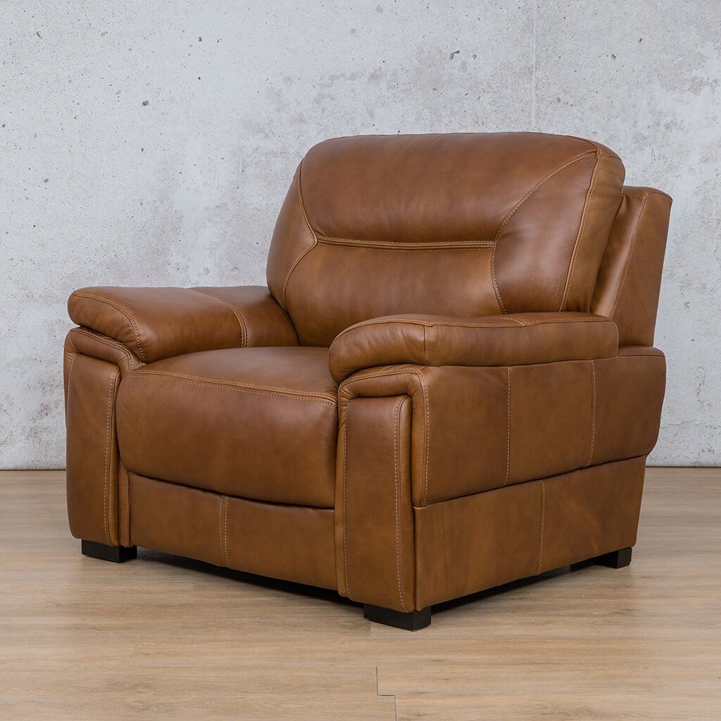 San Lorenze 1 Seater Leather Sofa - Leather Couches