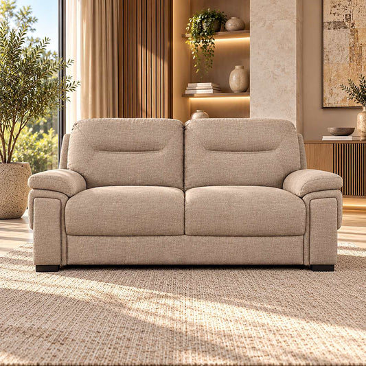 San Lorenze 2 Seater Fabric Sofa - Kenya Sand | Fabric Couches