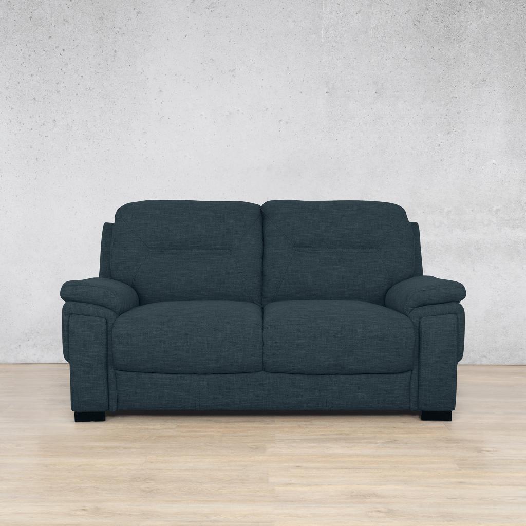San Lorenze 2 Seater Fabric Sofa - Air Force Blue | Fabric Couches