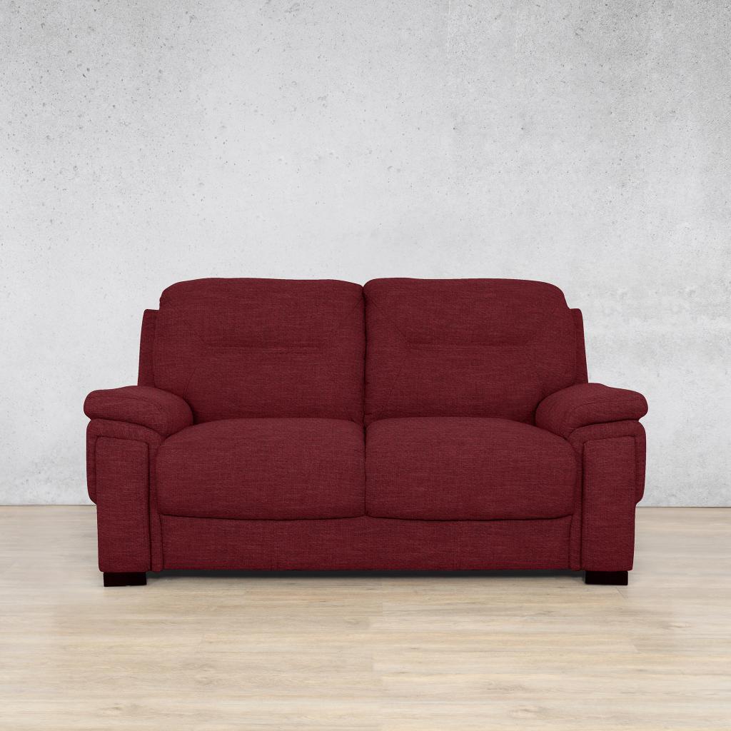 San Lorenze 2 Seater Fabric Sofa - Deep Cherry | Fabric Couches