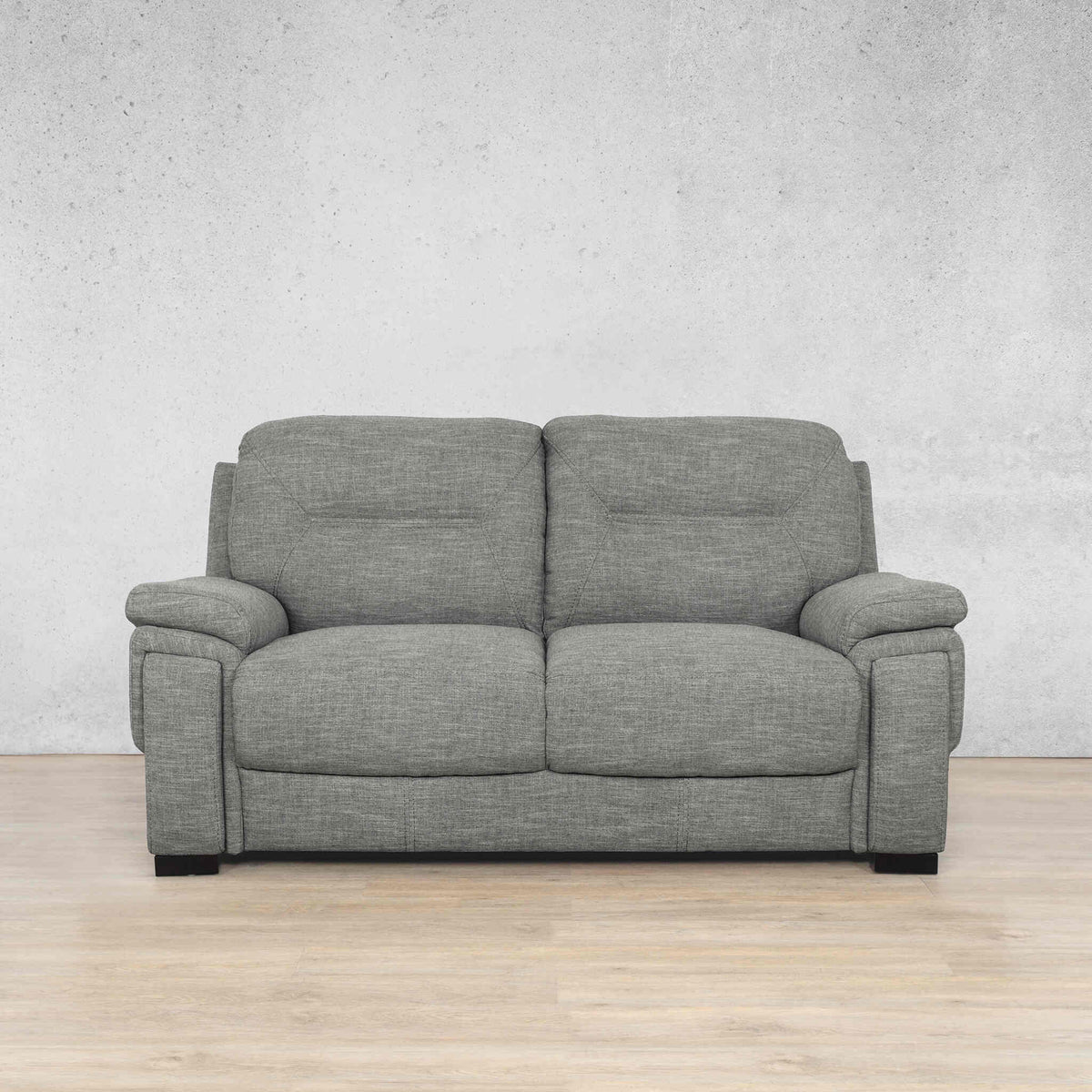 San Lorenze 2 Seater Fabric Couch | Kenya Grey 