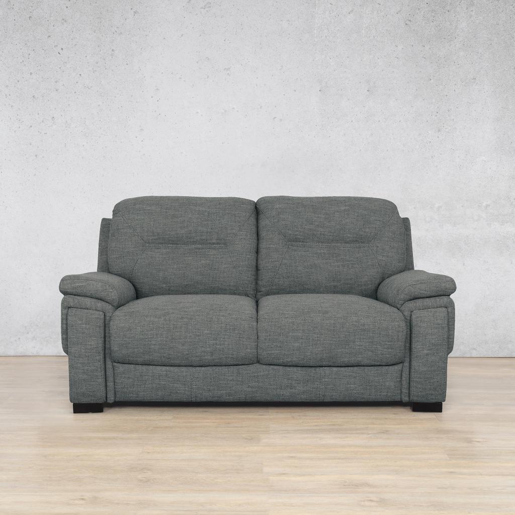 San Lorenze 2 Seater Fabric Sofa - Silver Charm | Fabric Couches