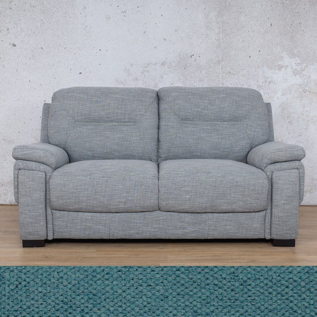 San Lorenze 2 Seater Fabric Sofa Leather Sofa Leather Gallery Turquoise 