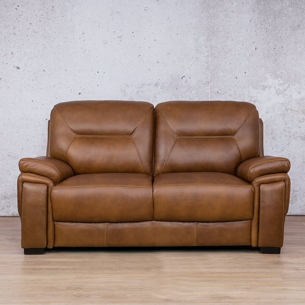San Lorenze 2 Seater Leather Sofa - Czar Pecan - | Leather Couches, 2 seater couch, sofa two seater, 2 seater couch for sale 
