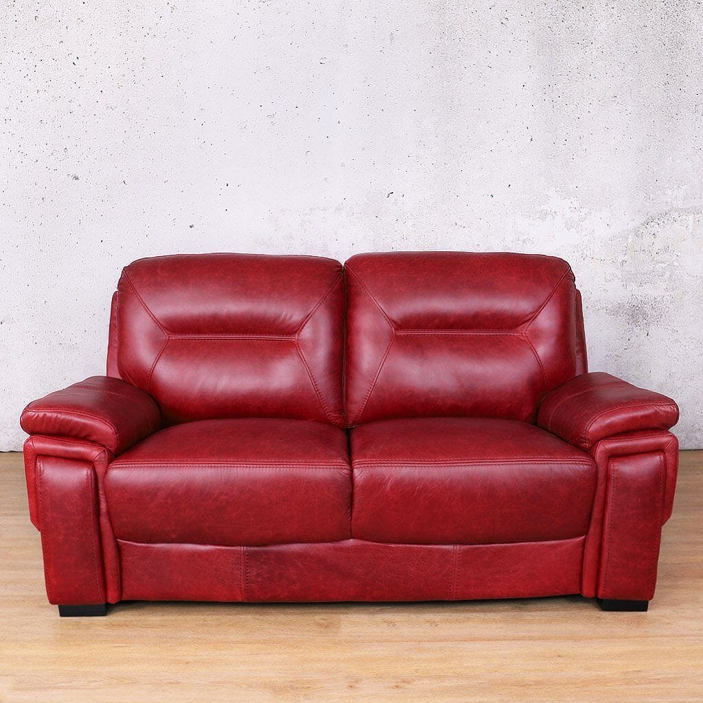 San Lorenze 2 Seater Leather Sofa Leather Sofa Leather Gallery Royal Ruby 