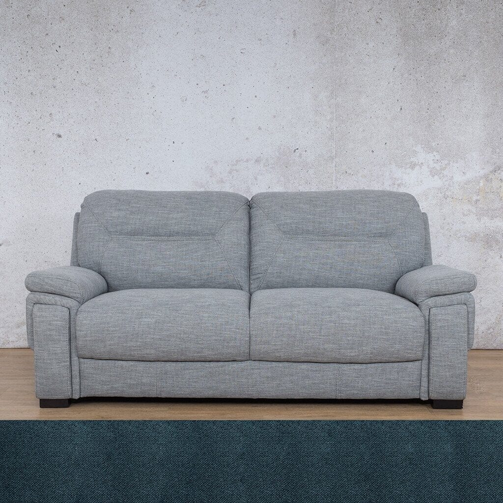 San Lorenze 3+2+1 Fabric Sofa Suite Leather Sofa Leather Gallery Air Force Blue