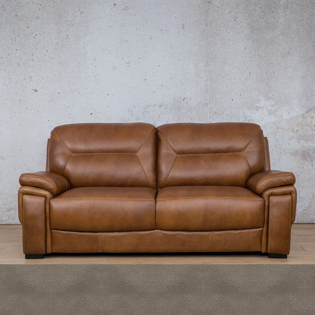 San Lorenze 3 + 2 + 1 Leather Sofa Suite - Flux Grey - Leather Sofa