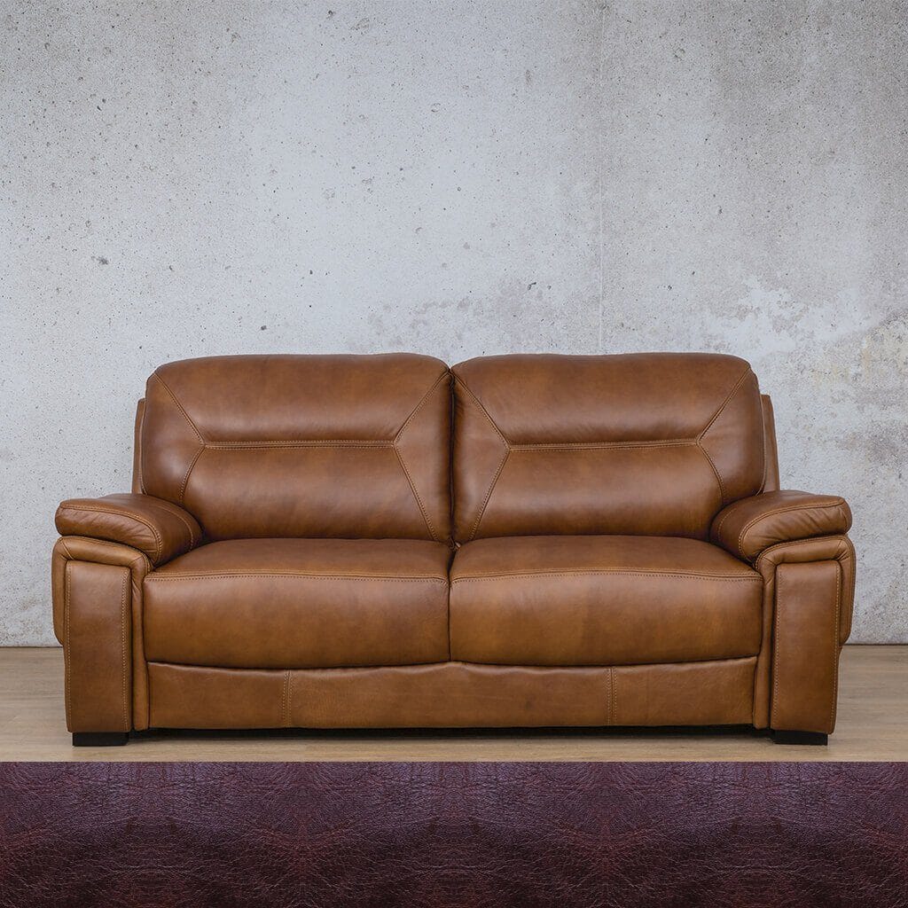 San Lorenze 3 + 2 + 1 Leather Sofa Suite - Royal Coffee - Leather Sofa