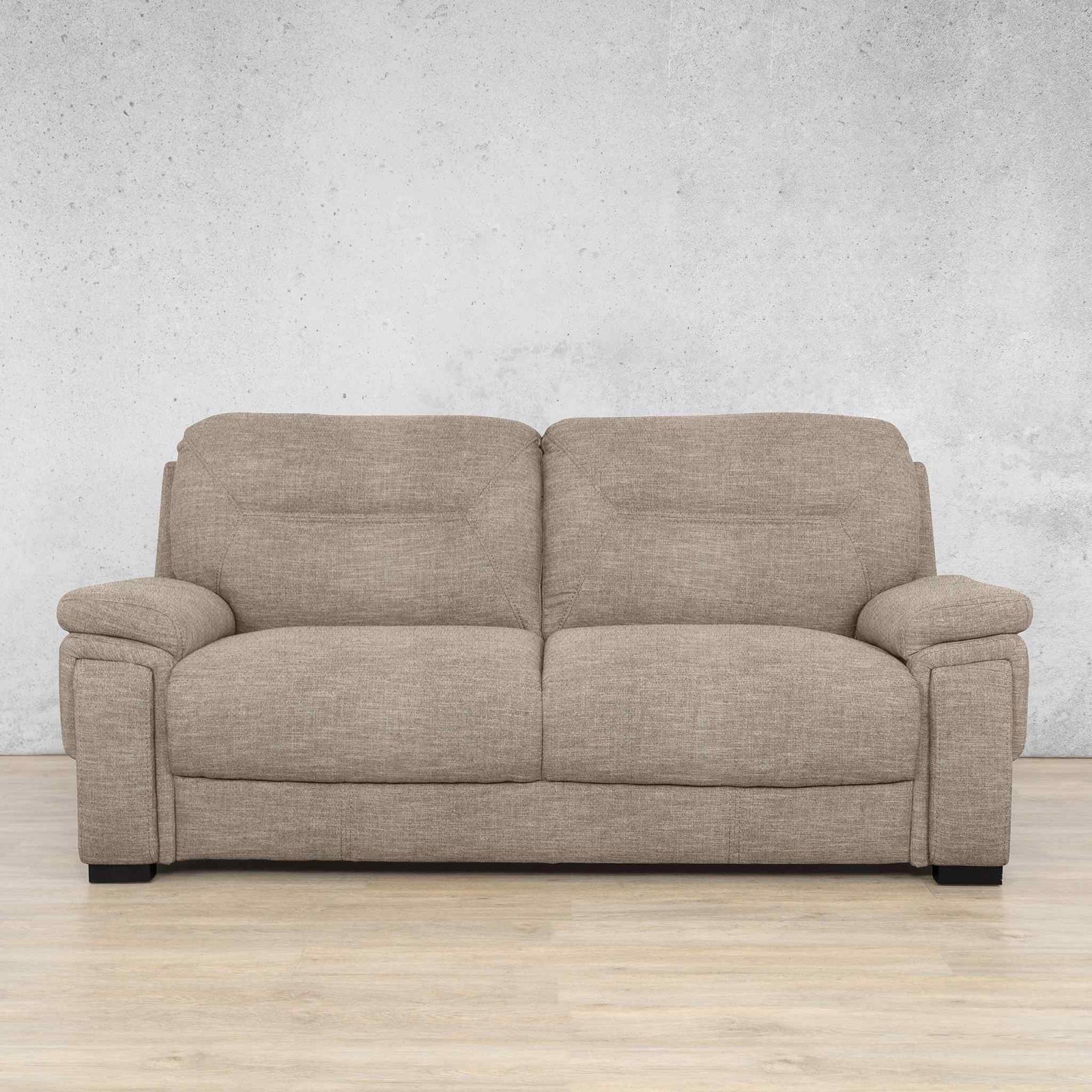 San Lorenze Fabric 3 seater Couch - Kenya Sand | Fabric Couches