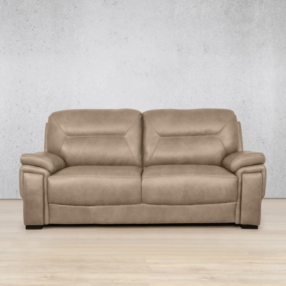 San Lorenze 3 seater Leather Sofa - Almond | Leather Couches, couches south africa, genuine leather couches, couches for sale