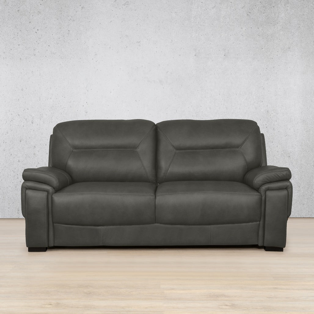 San Lorenze 3 seater Leather Sofa - Czar Anthracite | Leather Couches, sofas and couches, couches for sale, 3 seater couch