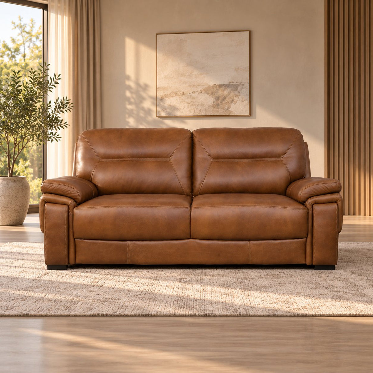 San Lorenze 3 Seater Leather Sofa Leather Sofa Leather Gallery Czar Pecan