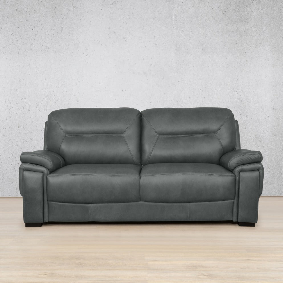 San Lorenze 3 seater Leather Sofa - Flux Grey | Leather Couches, 3 seater couch, couches for sale, couches