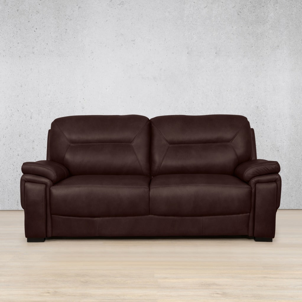 San Lorenze 3 seater Leather Sofa - Royal Coffee |Leather Couches, brown leather couch, genuine leather couches