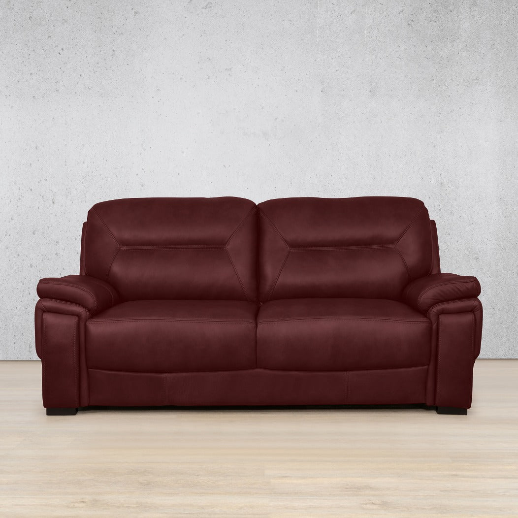 San Lorenze 3 seater Leather Sofa - Royal Ruby | Leather Couches, genuine leather couches, couches for sale, leather lounge suite 