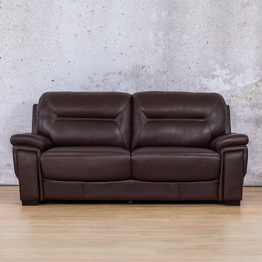 San Lorenze 2 seater Leather Sofa Czar Ox Blood | Leather Couches, genuine leather couches, sofas and couches