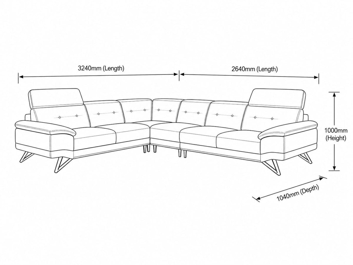 San Pablo Leather Sectional