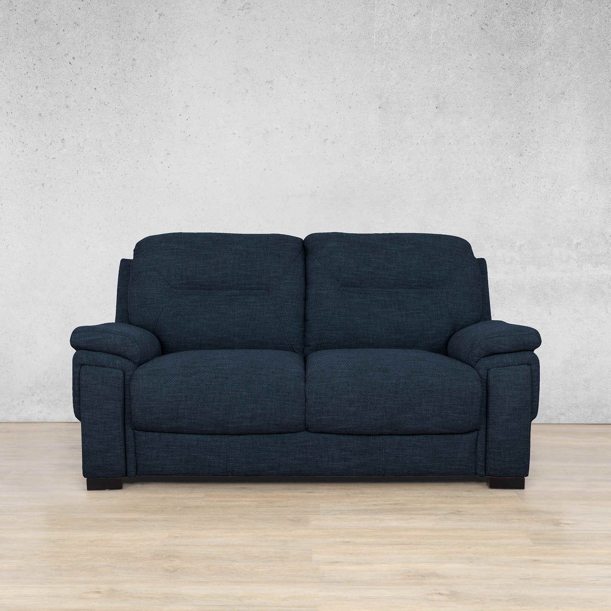 San Lorenze 2 Seater Fabric Couch | Kenya Navy Blue
