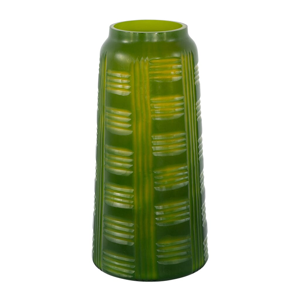 Santos Vase Large - Green Vase Leather Gallery
