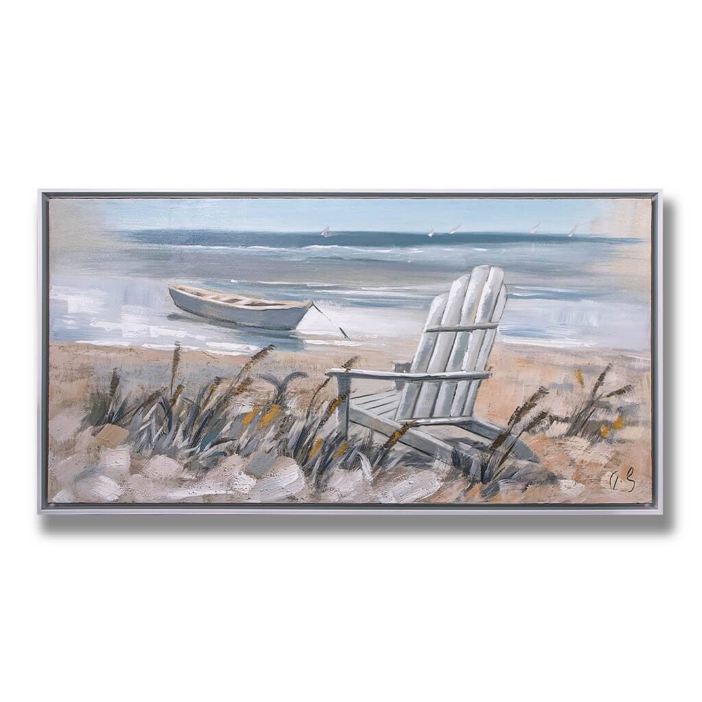 Seaside Breeze - 1200 x 600 Painting Leather Gallery White 1200 x 600 