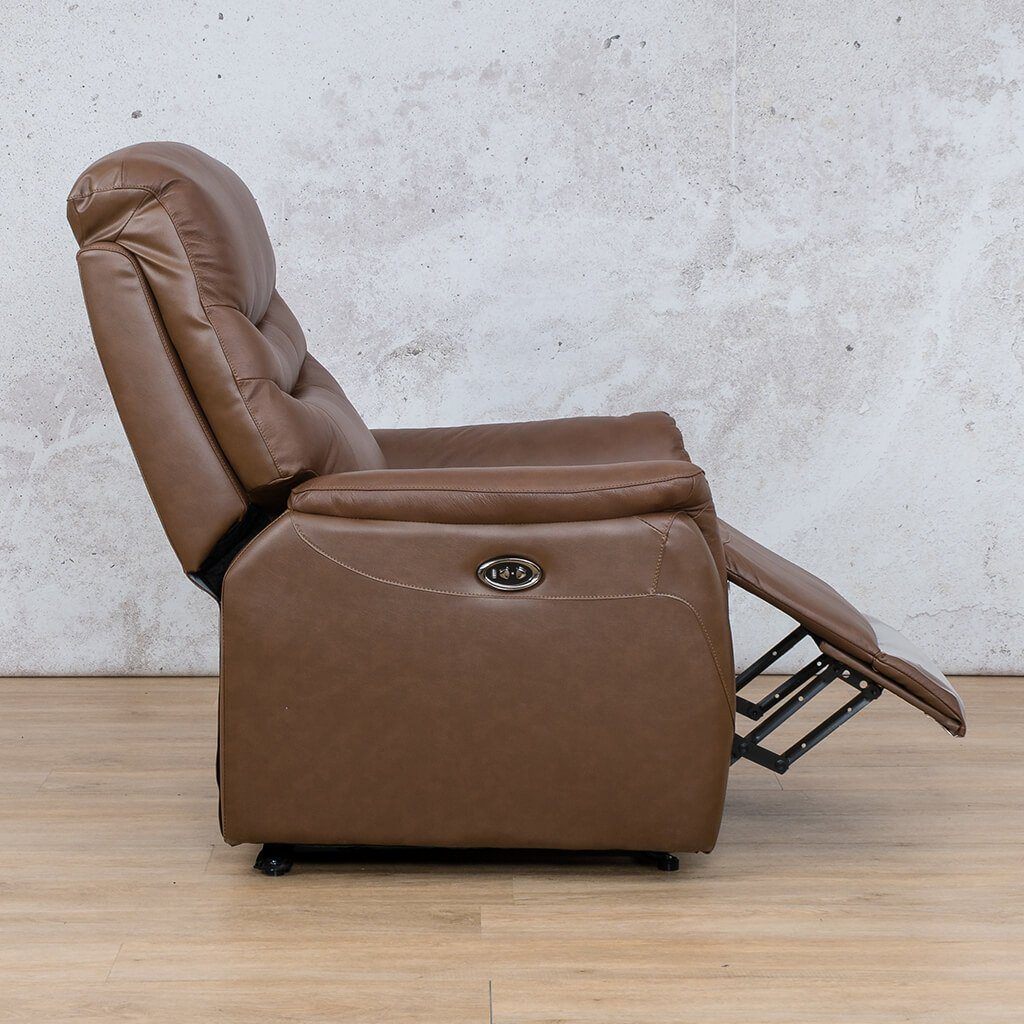 Seattle Leather Recliner Chair available in Saddle leather.