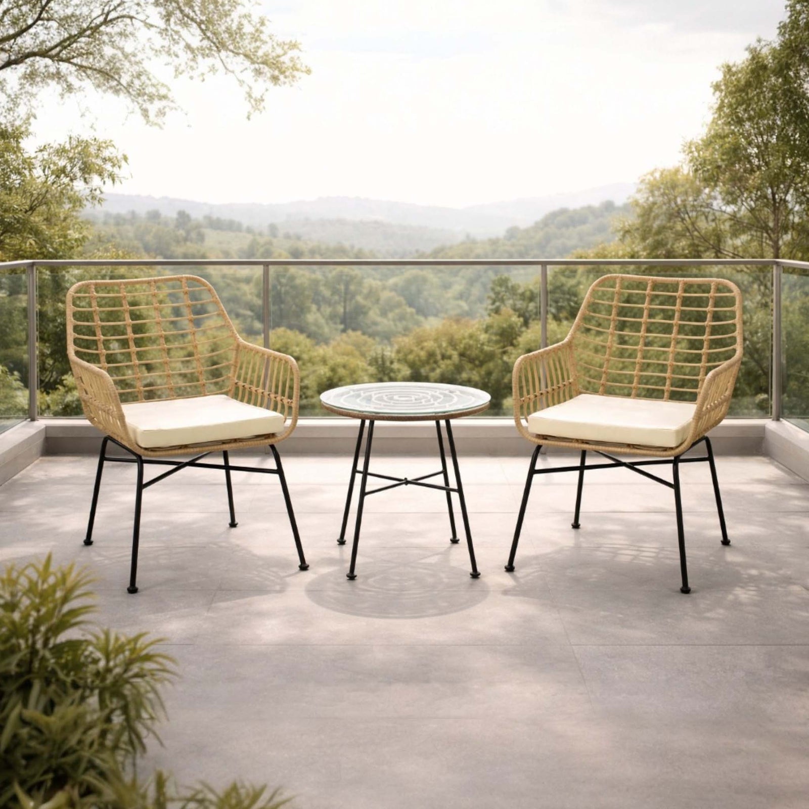Sedona Patio Chairs and Table – Set of 3