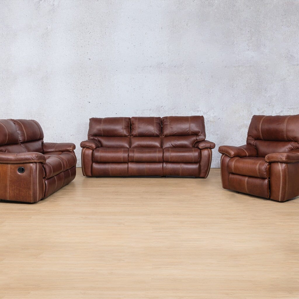 Senora 3+2+1 Leather Recliner Suite Leather Recliner Leather Gallery -odingo-bark