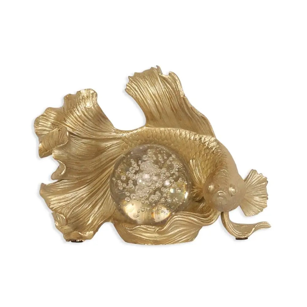 Serene Swirl Pisces On Crystal Ball - Ornament