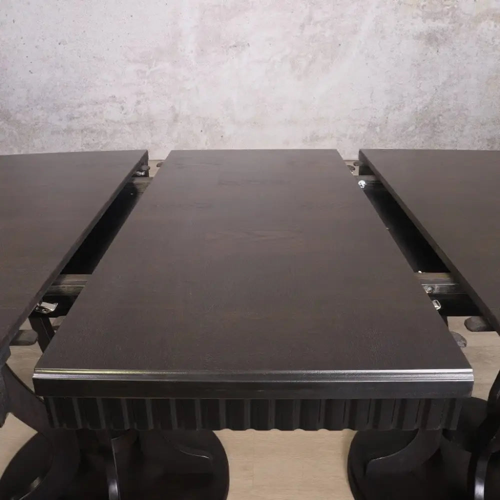 Sorrento Dining Table - 2.1M / 8 - 10 Seater - Extension - Chocolate Oak - Dining Table-chocolate-oak