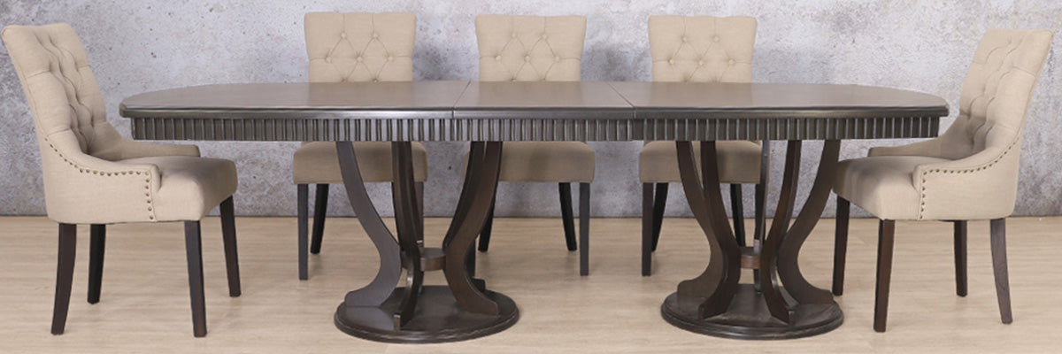 Sorrento & Duchess 8 Seater Dining Set - Chocolate Oak - Dining room set