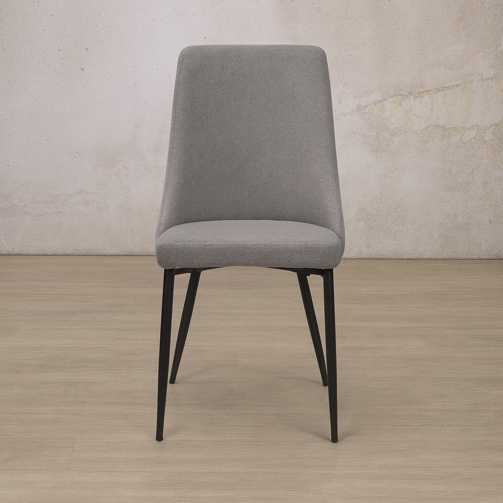Spencer Fabric Dining Chair - Velvet Dark | Dining Chairs, fabric dining chairs, grey dining chairs, modern dining chairs