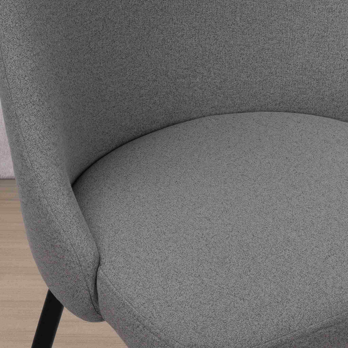 Spencer Fabric Dining Chair - Velvet Dark | Dining Chairs, grey dining chairs