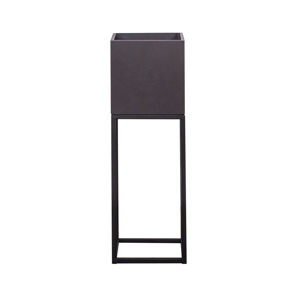 Square Pot On Stand - 600H Decor Leather Gallery