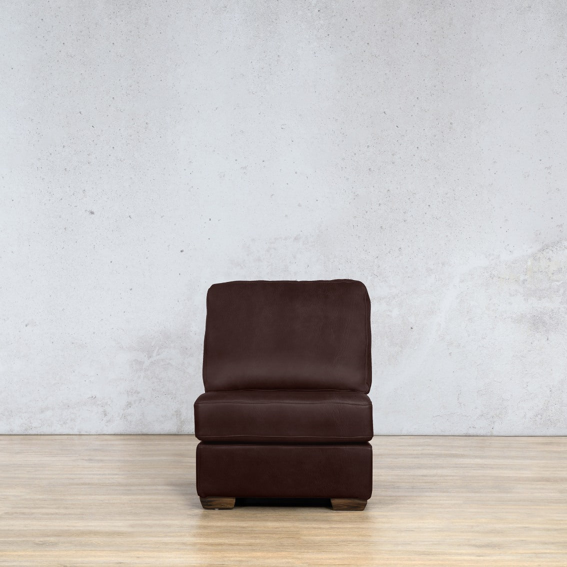 Stanford Leather Armless Chair