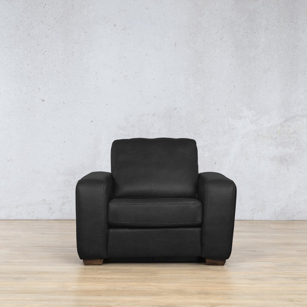 Stanford 1 Seater Leather Sofa Leather Sofa Leather Gallery  Czar Black 