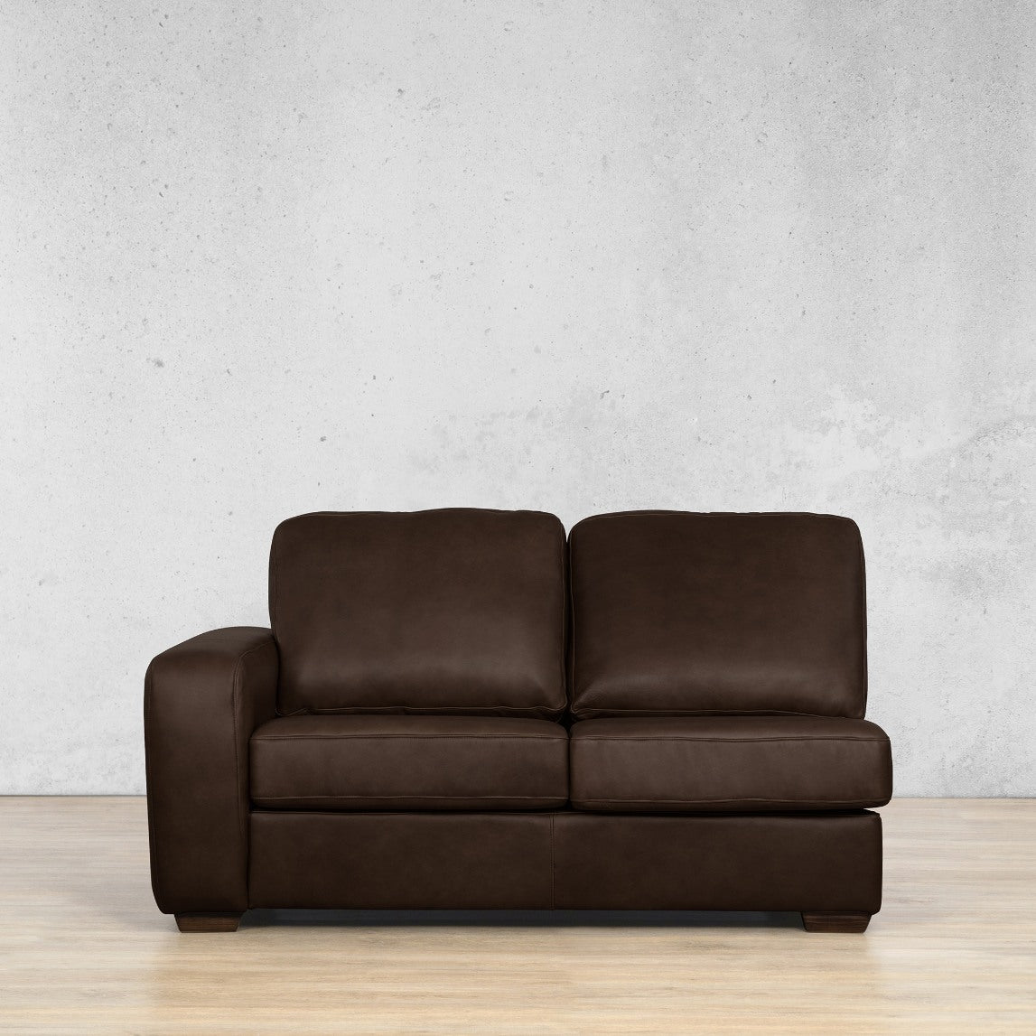 Stanford Leather 2 Seater LHF Leather Sofa Leather Gallery - Country OX Blood 