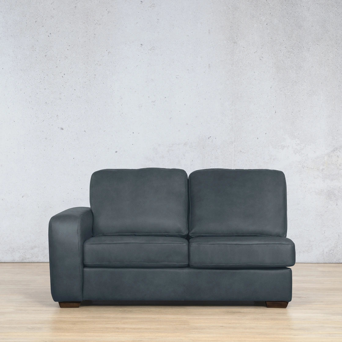 Stanford 2 Seater Leather 1 Arm Couch - LHF