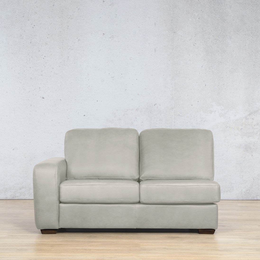 Stanford Leather 2 Seater LHF Leather Sofa Leather Gallery  Manatee Beige