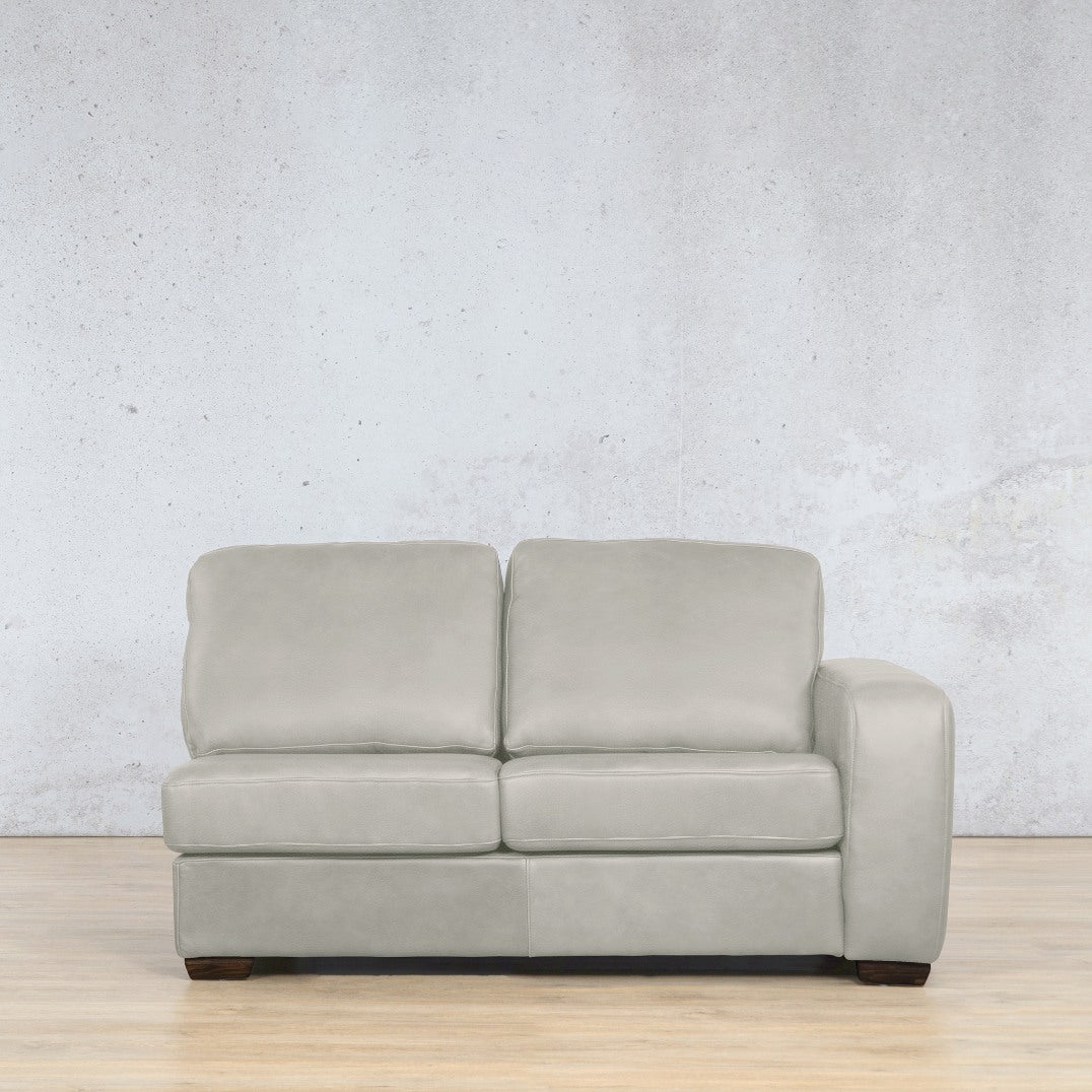 Stanford Leather 2 Seater RHF Leather Sofa Leather Gallery Manatee Beige